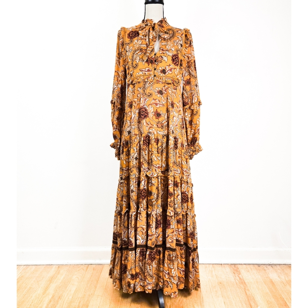 EUC Spell Etienne Maxi Dress, Sienna